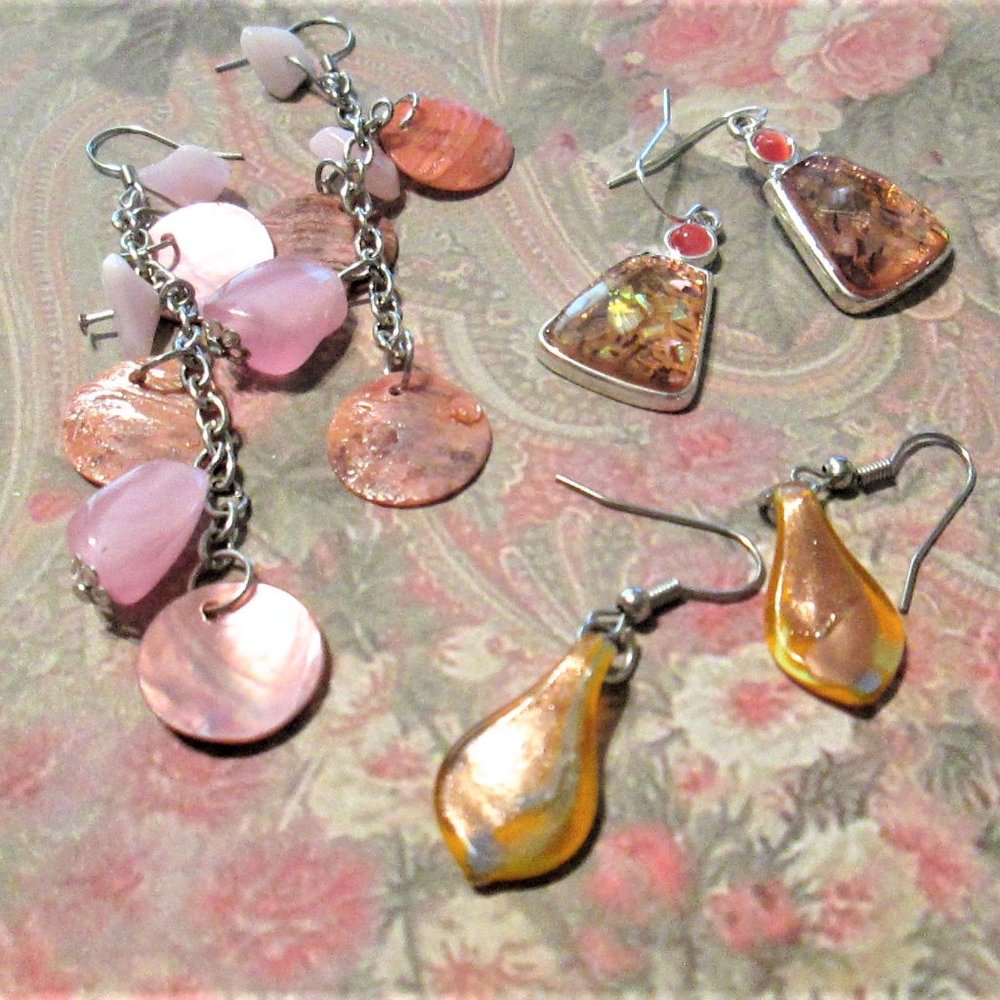 Pink Orange Fun Earring Collection